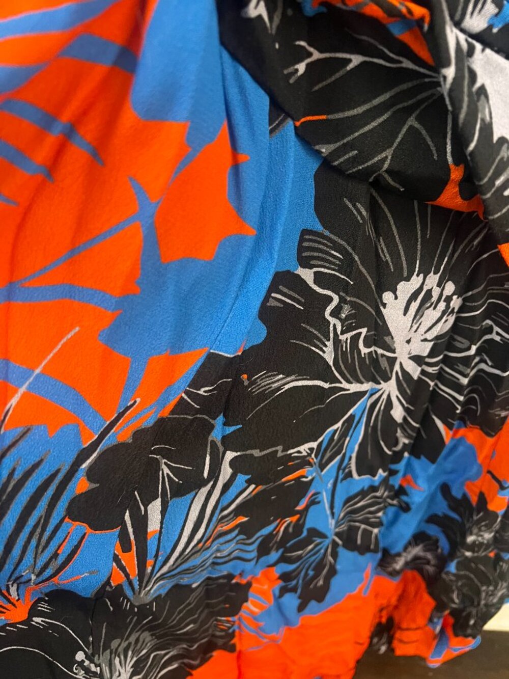 Anthropologie Plenty by Tracy Reese Printed Asymmetrical Cutout Dress L - Picture 8 of 9